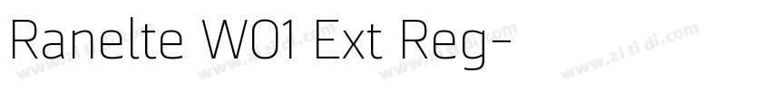 Ranelte W01 Ext Reg字体转换